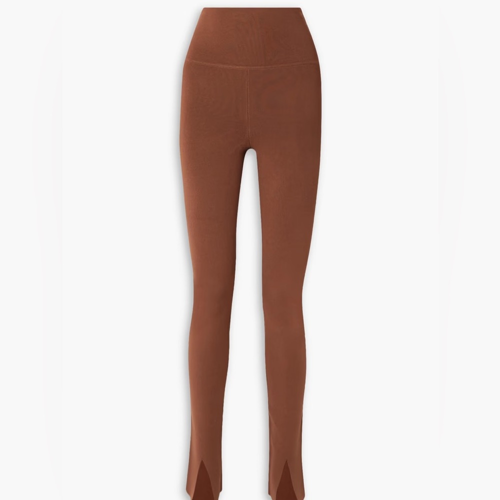 Stretch-knit leggings